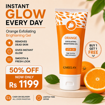 BUY 1 GET 1 FREE  –  Orange Enzymes Exfoliating Brightening Gel LF16-35 | Natural Face Scrub |