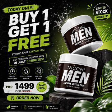 🔥 Buy 1 Get 1 FREE | Niconi Men Enzyme De-Tan Pack