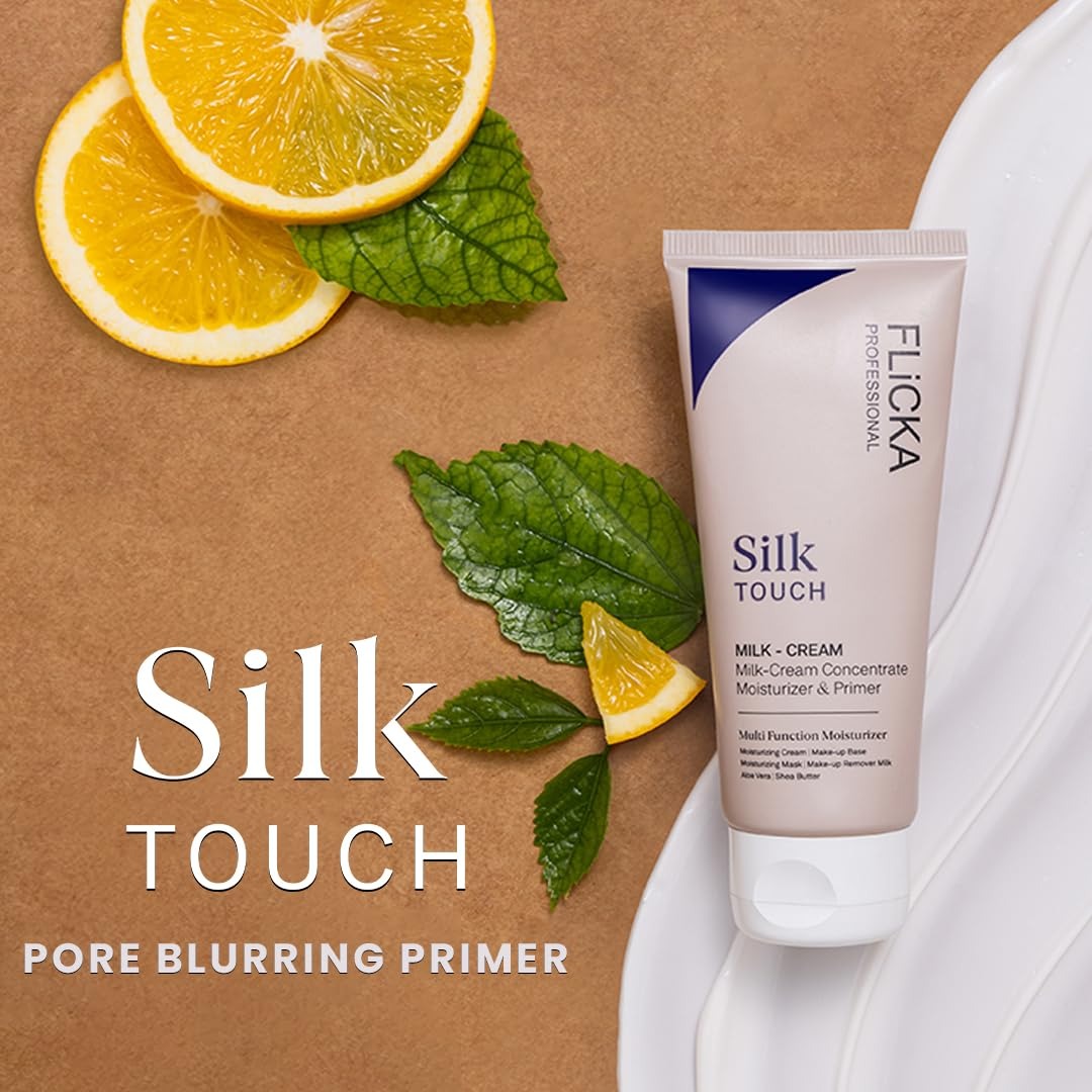 FLICKA Silk Touch Milk Cream | Moisturizer + Primer | Buy 1 Get 1 Free – Limited Time Deal